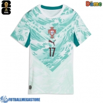 Fotballdrakt Dame Portugal Rafael Leao #17 Bortedrakt VM 2026 Kortermet
